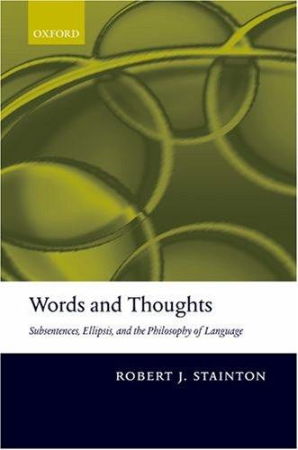 Cover for Words and Thoughts