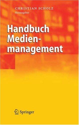 Cover for Handbuch Medienmanagement