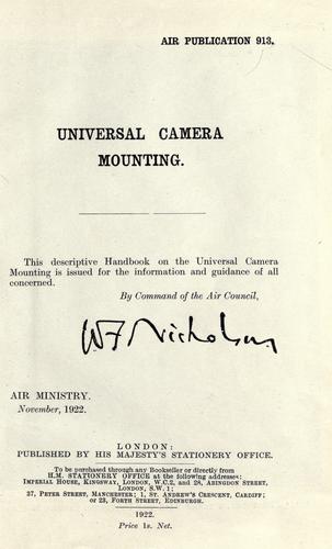 Cover for Universal camera mounting ...