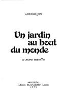 Cover for Un jardin au bout du monde et autres nouvelles