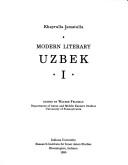 Cover for Modern literary Uzbek I