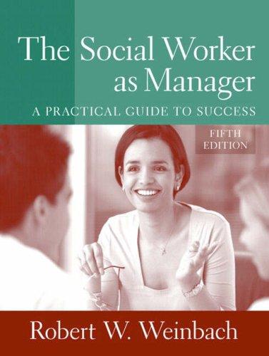 Cover for The Social Worker as Manager