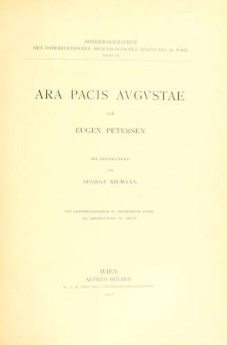 Cover for Ara Pacis Avgvstae
