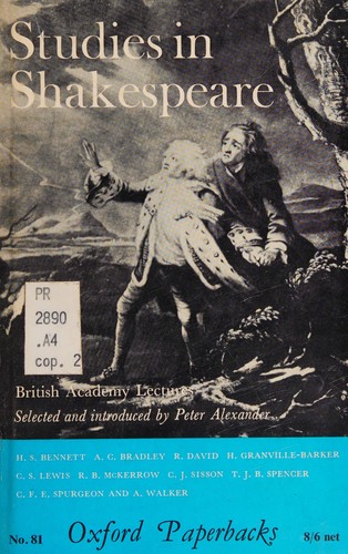 Cover for Studies in Shakespeare