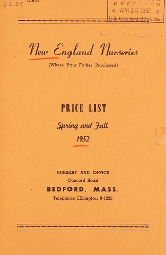 Cover for Price list