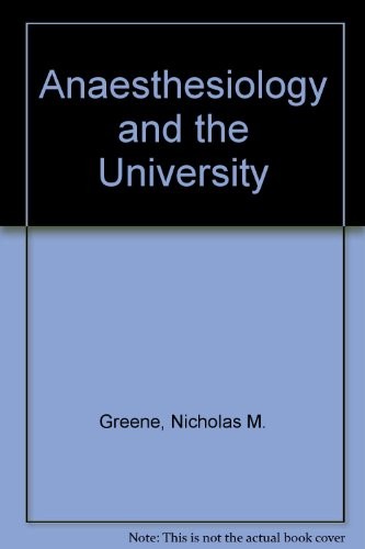 Cover for Anesthesiology and the university