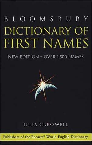 Cover for Bloomsbury dictionary of first names