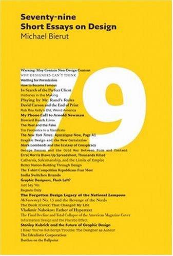 Cover for Seventy-nine Short Essays on Design