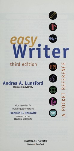 Cover for Easy writer