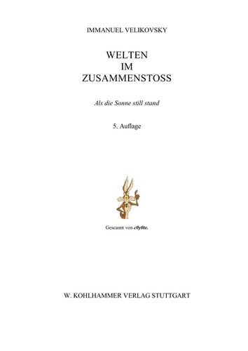 Cover for Welten im Zusammenstoss