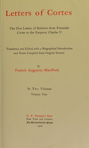 Cover for Letters of Cortes