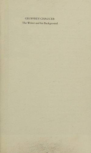 Cover for Geoffrey Chaucer
