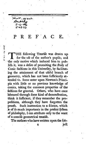 Cover for A Short Treatise on the Conic Sections: In which the Three Curves are Derived from a General ...