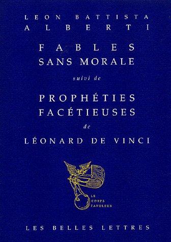 Cover for Fables sans morale, suivi de "Prophéties facétieuses" de Léonard de Vinci
