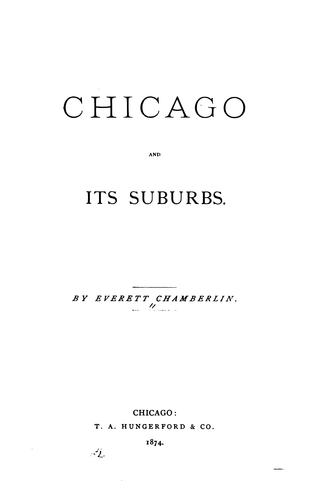Cover for Chicago and Its Suburbs