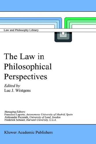 Cover for The Law in Philosophical Perspectives
