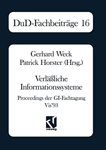 Cover for Verläßliche Informationssysteme