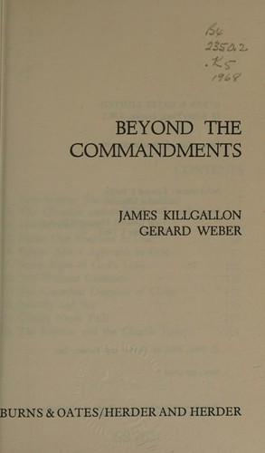 Cover for Beyond the commandments.