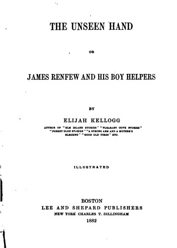 Cover for The Unseen Hand: Or James Renfew and His Boy Helpers
