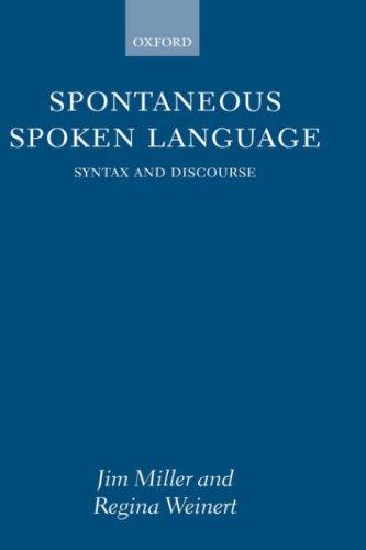 Cover for Spontaneous spoken language