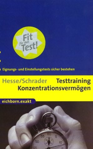 Cover for Testtraining Konzentrationsvermögen