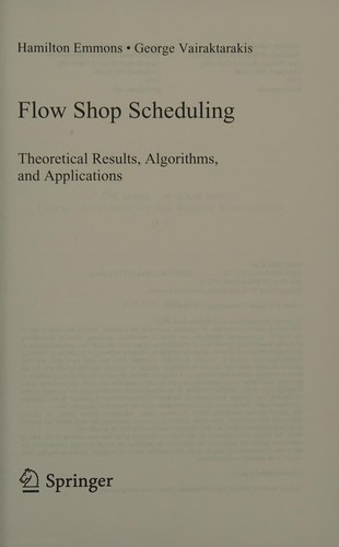 Cover for Flow shop scheduling