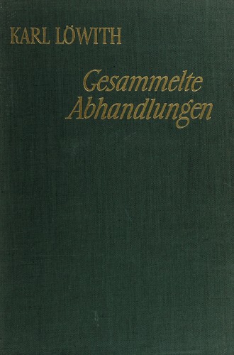 Cover for Gesammelte Abhandlungen