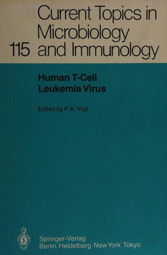 Cover for Human T-cell Leukemia Vir (Current Topics in Microbiology and Immunology)