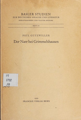 Cover for Der Narr bei Grimmelshausen