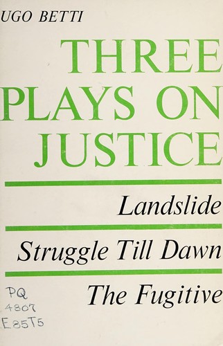 Cover for Three plays on justice