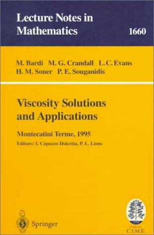 Cover for Viscosity Solutions and Applications