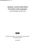 Cover for Burial caves and sites in Judea and Samaria