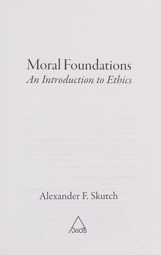 Cover for Moral foundations