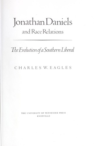 Cover for Jonathan Daniels and race relations