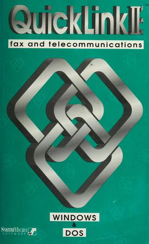 Cover for QuickLink II Fax Win/DOS