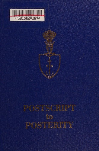 Cover for Postscript to posterity