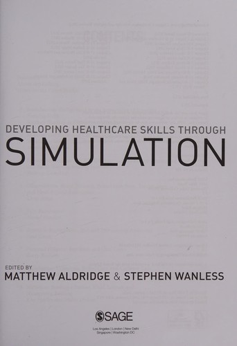 Cover for Developing healthcare skills through simulation