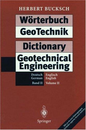 Cover for Wörterbuch GeoTechnik Dictionary Geotechnical Engineering: Band 2