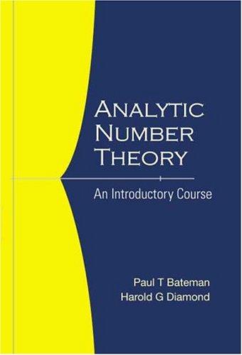 Cover for Analytic Number Theory