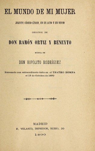 Cover for El mundo de mi mujer