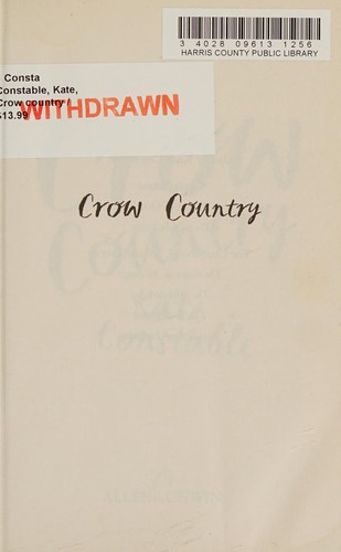 Cover for Crow country