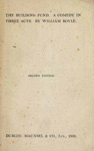 Cover for The building fund