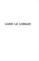 Cover for Garin le Lorrain