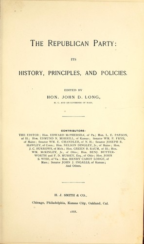 Cover for The Republican Party