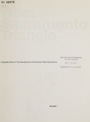 Cover for West Sacramento triangle