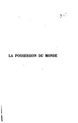Cover for La possession du monde.