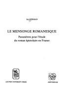 Cover for Le mensonge romanesque