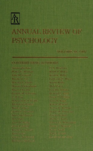 Cover for Annual Review of Psychology