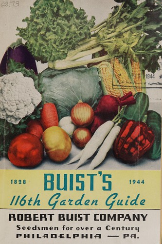 Cover for Buist's 116th garden guide, 1828-1944