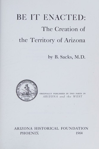 Cover for Be It Enacted
